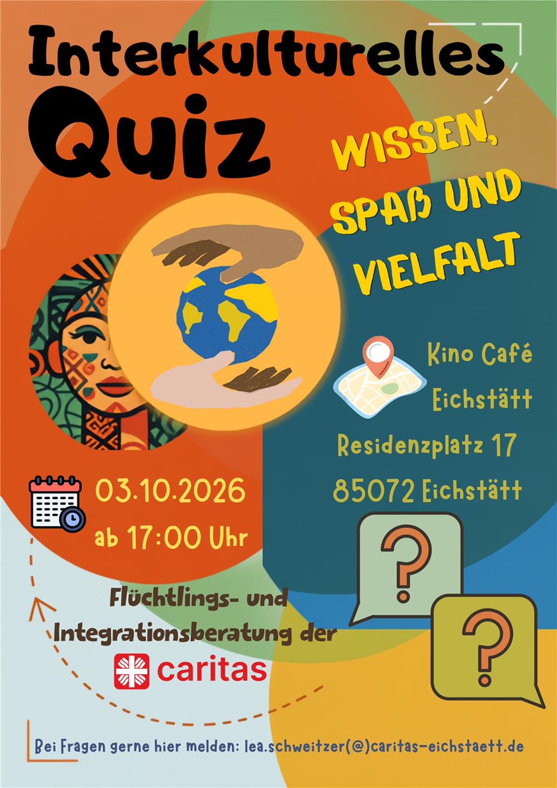 Plakat über ein Interkulturelles Quiz