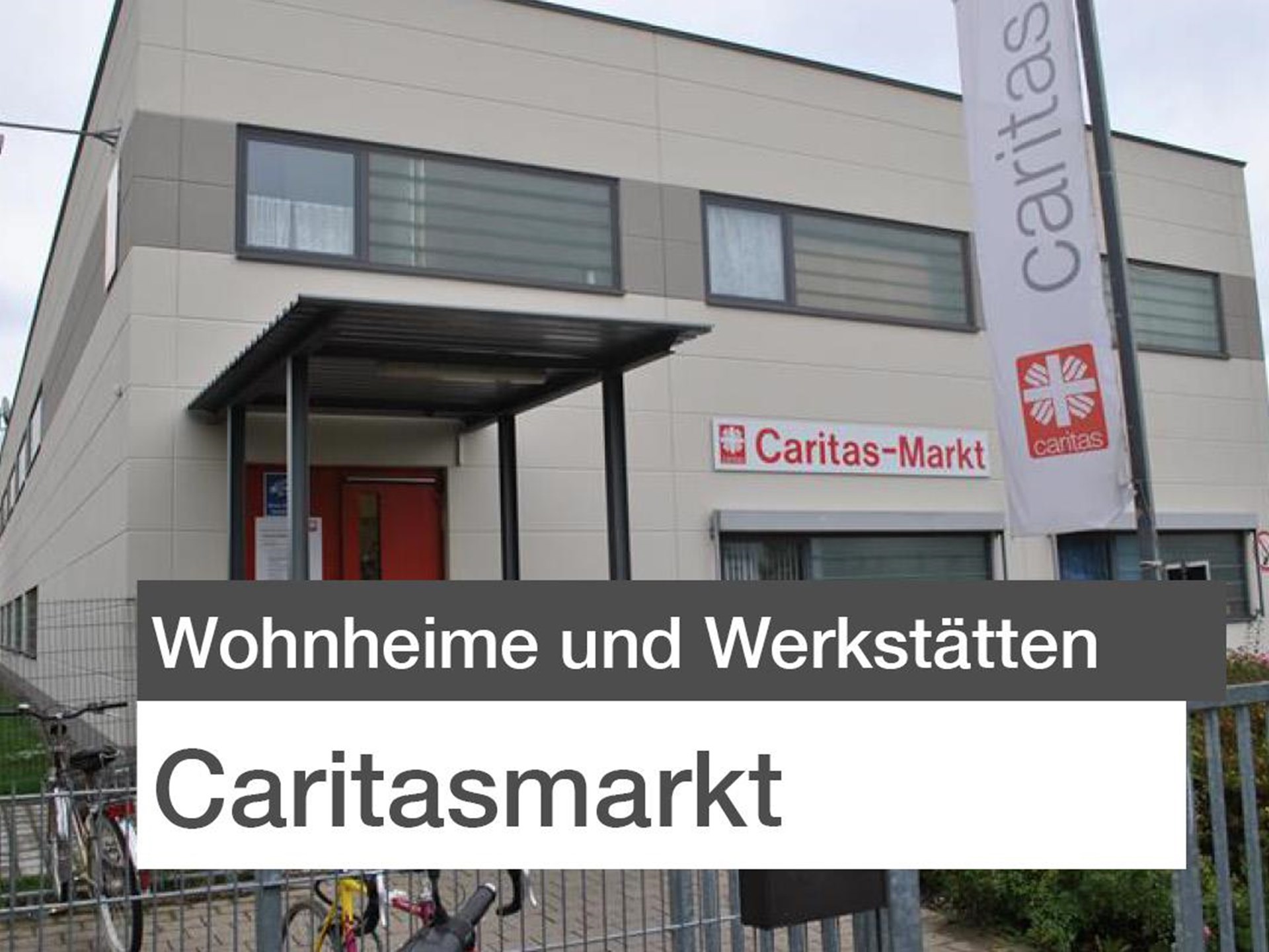 Eingang zum Caritas-Markt